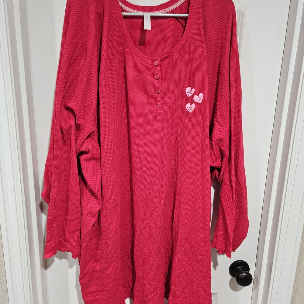 Torrid Pink Heart Pajama Top